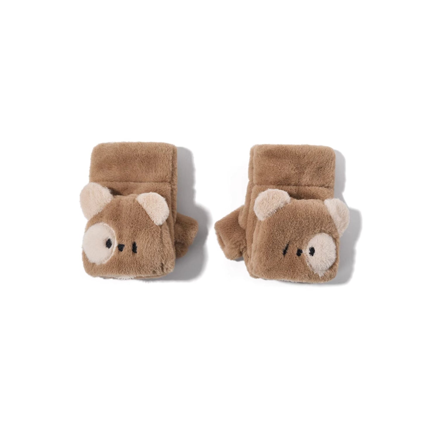 Peek-a-Bear Cute Foldback Gloves
