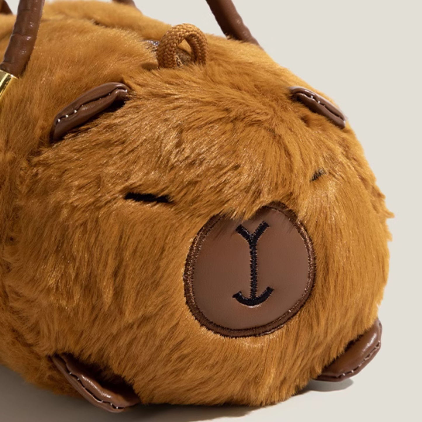 Capybara Cute Fluffy Handbag With Sling