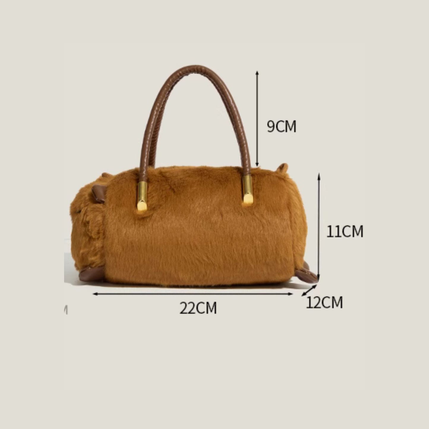 Capybara Cute Fluffy Handbag With Sling