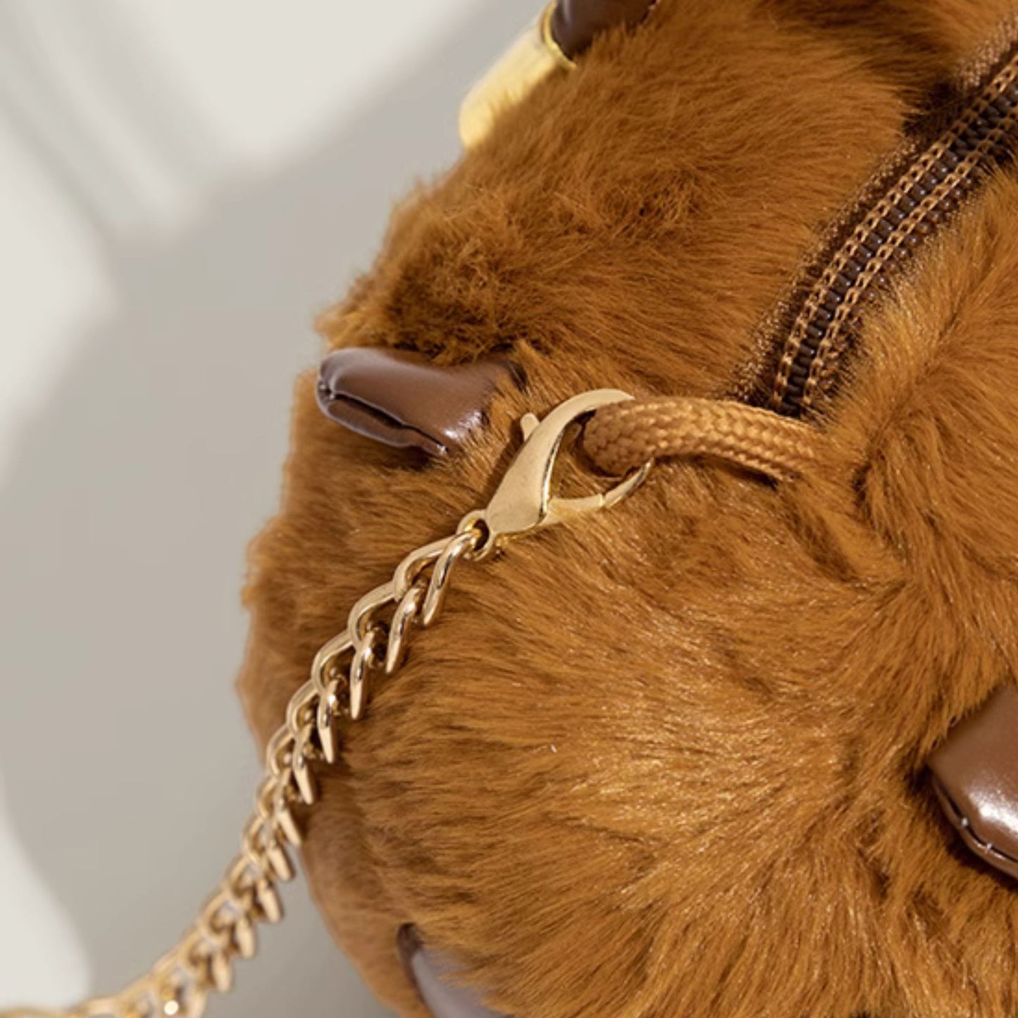 Capybara Cute Fluffy Handbag With Sling