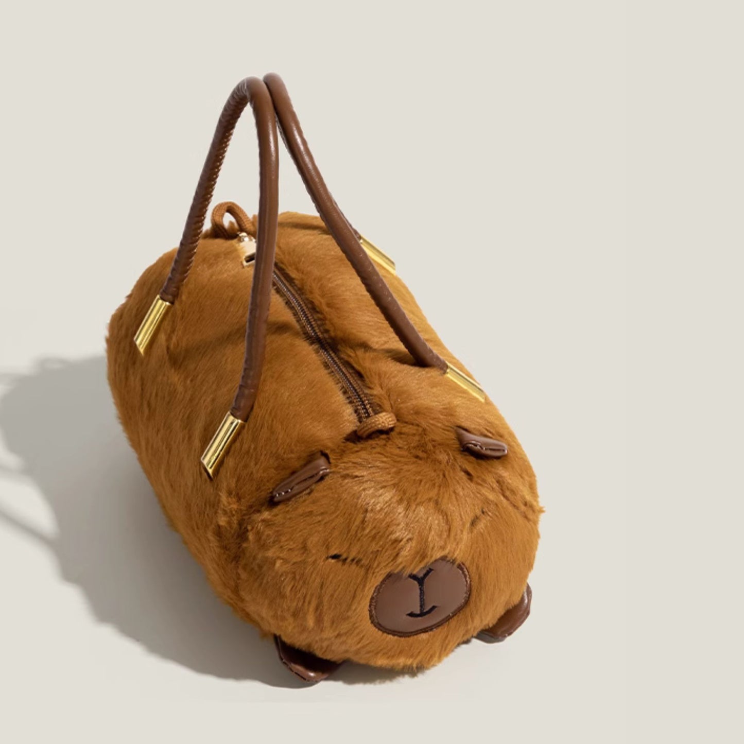 Capybara Cute Fluffy Handbag With Sling