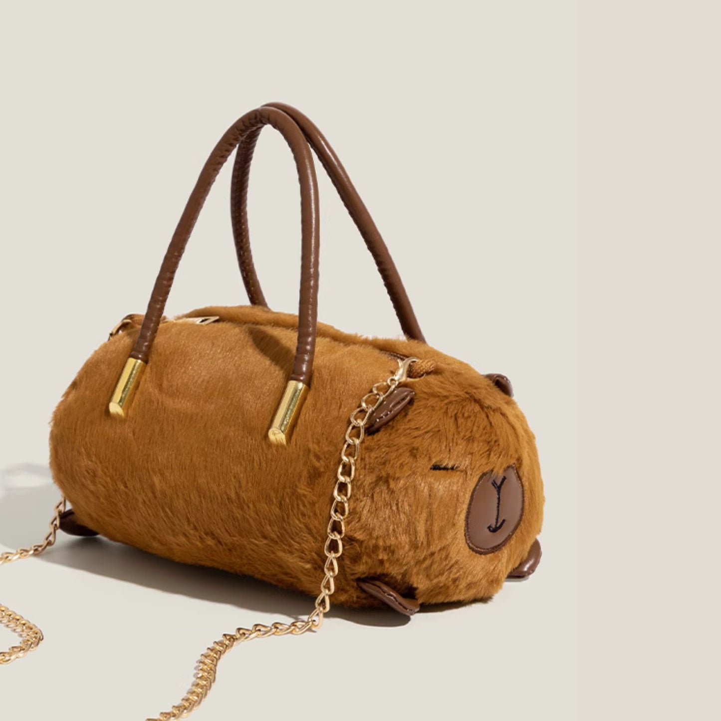 Capybara Cute Fluffy Handbag With Sling