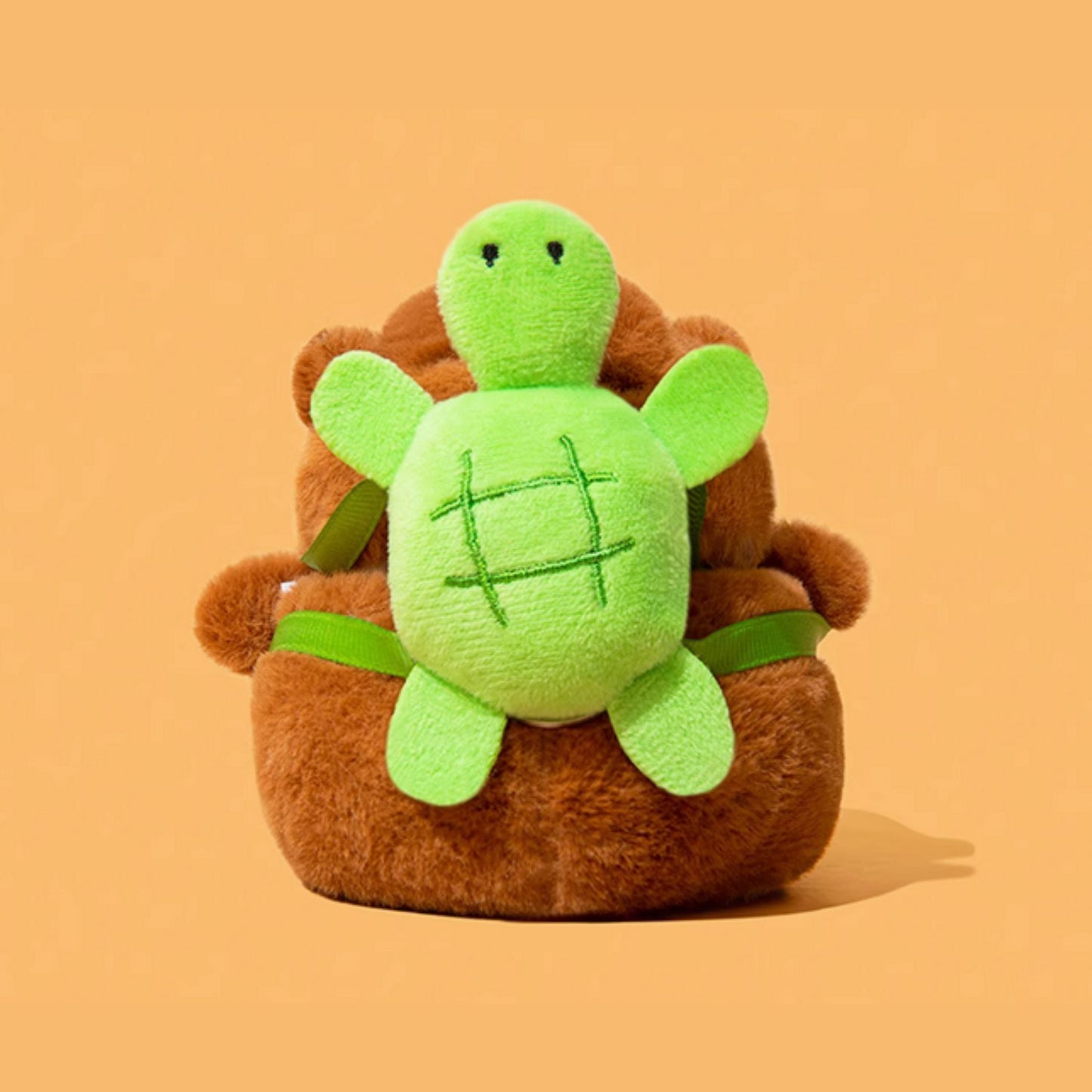 Capybara with Green Turtle Backpack AirPod Cover Case