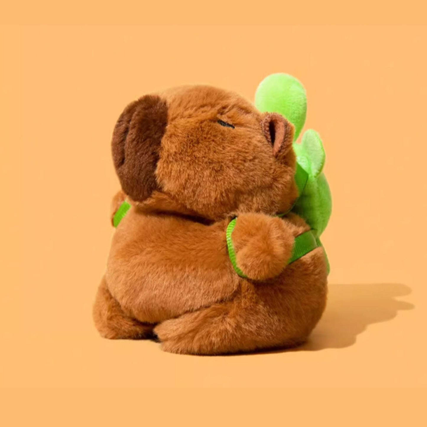 Capybara with Green Turtle Backpack AirPod Cover Case