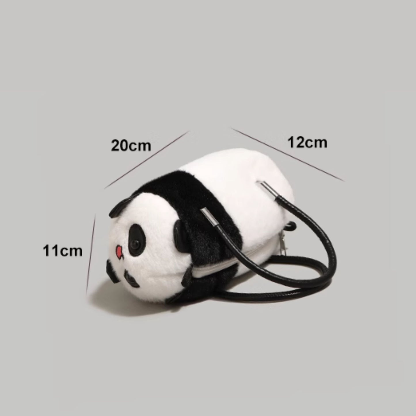 Panda Fluffy Handbag with Strap