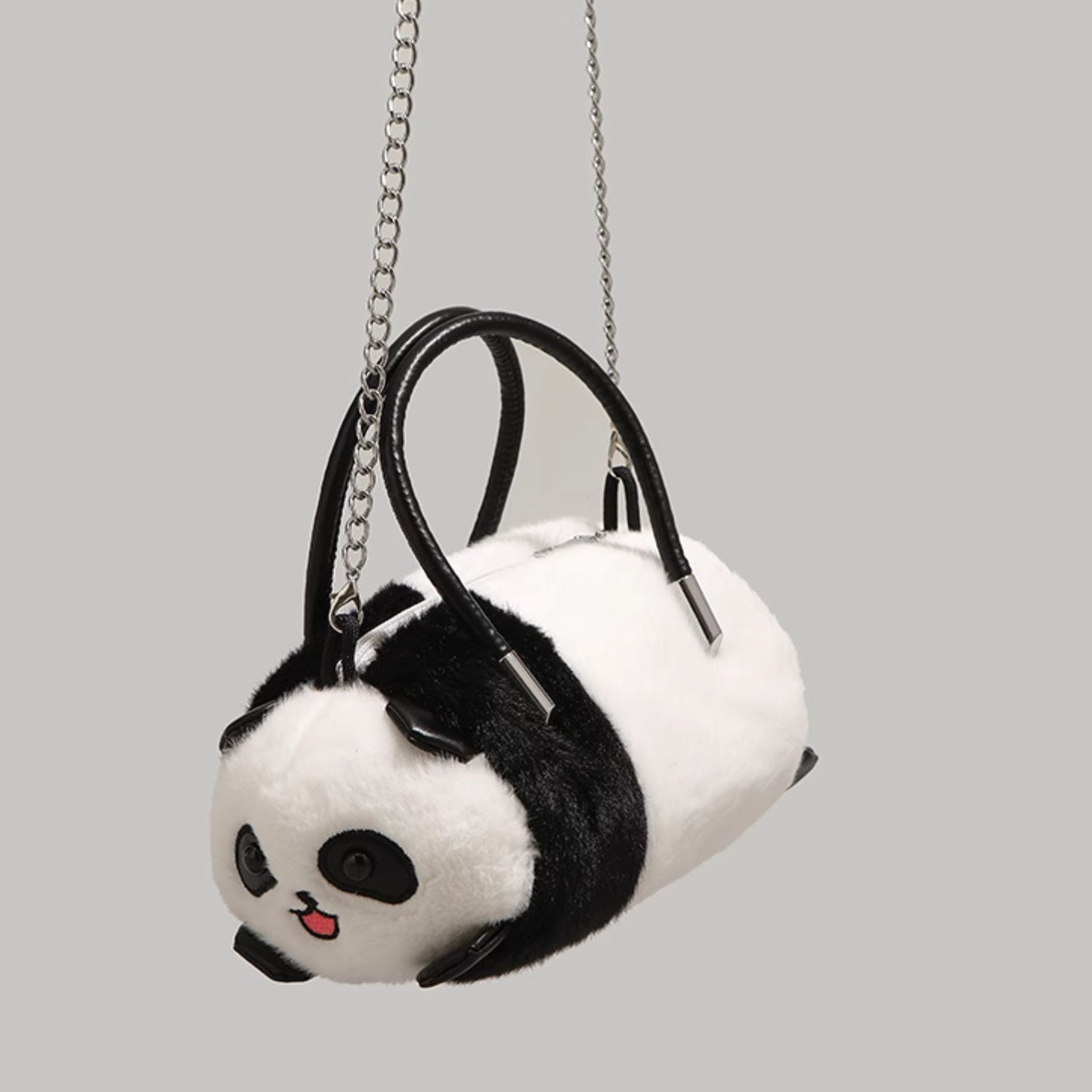 Panda Fluffy Handbag with Strap