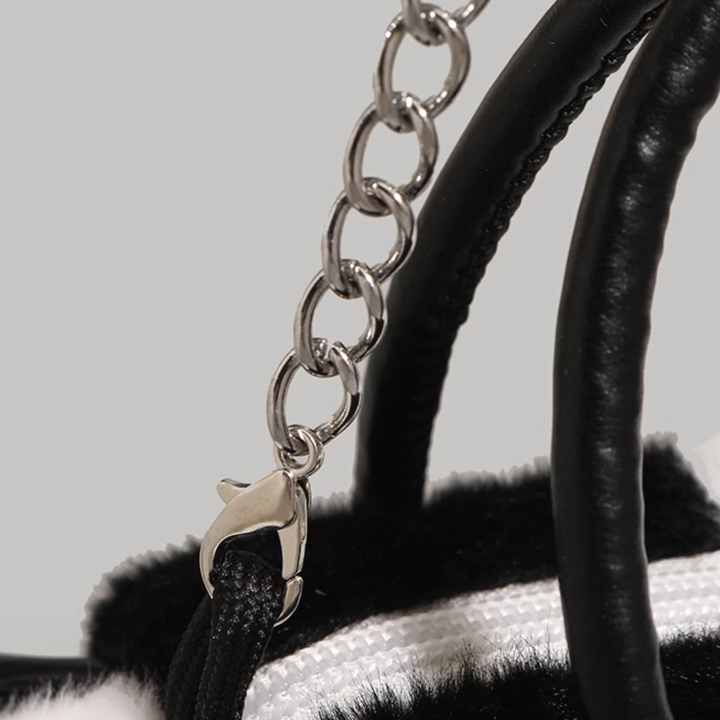 Panda Fluffy Handbag with Strap